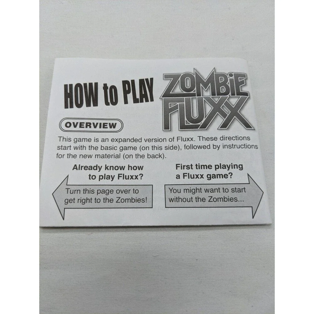 Looney Labs Zombie Fluxx Ever Changing Zombie Card Game Complete